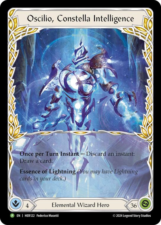 Oscilio, Constella Intelligence [HER122] (Promo)  Rainbow Foil | Pegasus Games WI