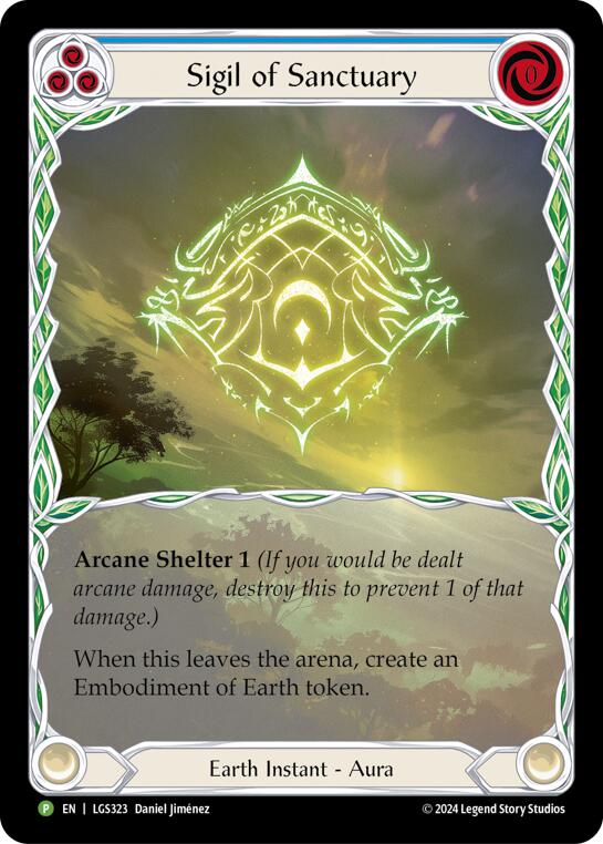 Sigil of Sanctuary (Extended Art) [LGS323] (Promo)  Rainbow Foil | Pegasus Games WI