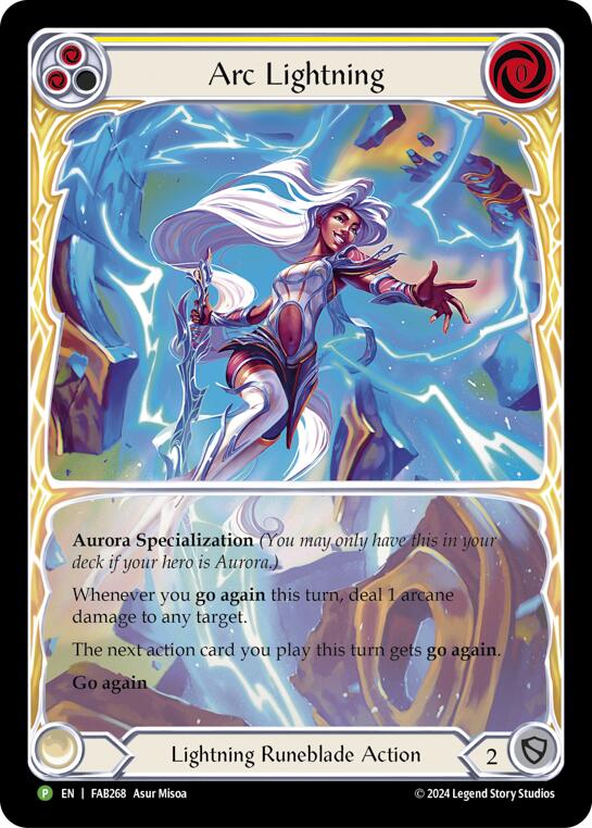 Arc Lightning (Extended Art) [FAB268] (Promo)  Rainbow Foil | Pegasus Games WI