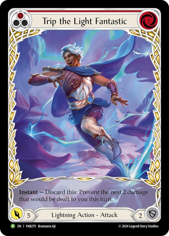 Trip the Light Fantastic (Red) (Extended Art) - FAB275 [FAB275] (Promo)  Rainbow Foil | Pegasus Games WI