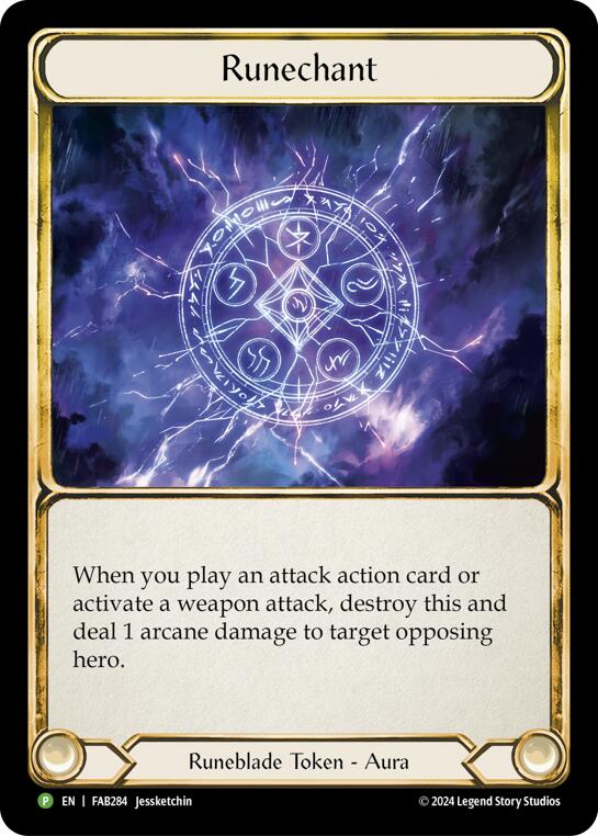 Runechant (Lightning) [FAB284] (Promo)  Cold Foil | Pegasus Games WI