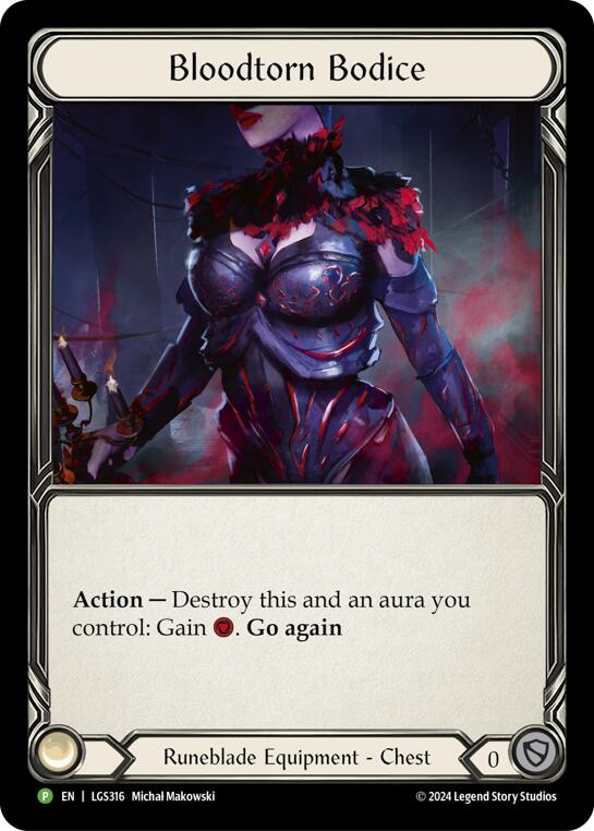 Bloodtorn Bodice [LGS316] (Promo)  Rainbow Foil | Pegasus Games WI