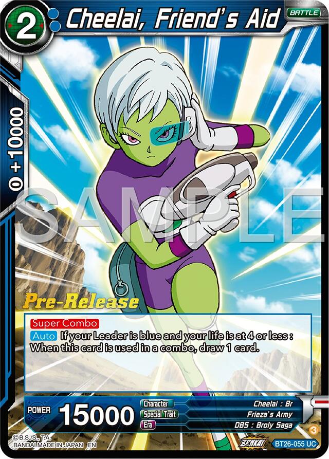 Cheelai, Friend's Aid (BT26-055) [Ultimate Advent Prerelease Promos] | Pegasus Games WI