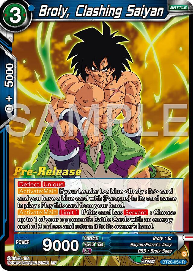 Broly, Clashing Saiyan (BT26-054) [Ultimate Advent Prerelease Promos] | Pegasus Games WI