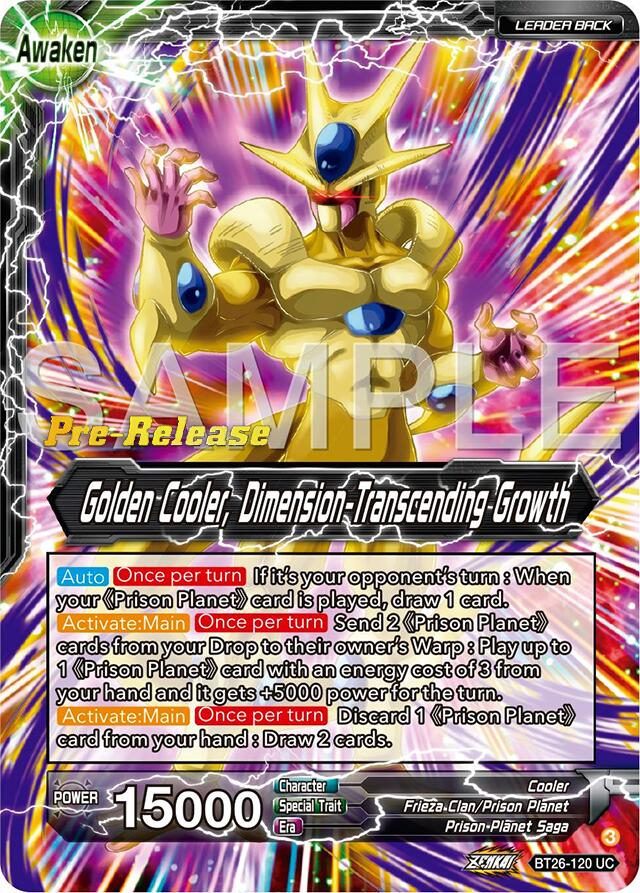 Cool // Golden Cooler, Dimension-Transcending Growth (BT26-120) [Ultimate Advent Prerelease Promos] | Pegasus Games WI