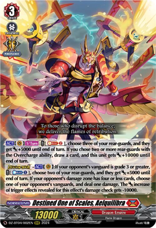 Destined One of Scales, Aelquilibra (DZ-BT04/002EN) [DZ-BT04: Destined Showdown] | Pegasus Games WI