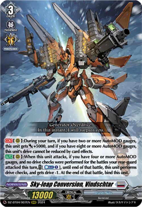 Sky-leap Conversion, Vindschtar (DZ-BT04/007EN) [DZ-BT04: Destined Showdown] | Pegasus Games WI