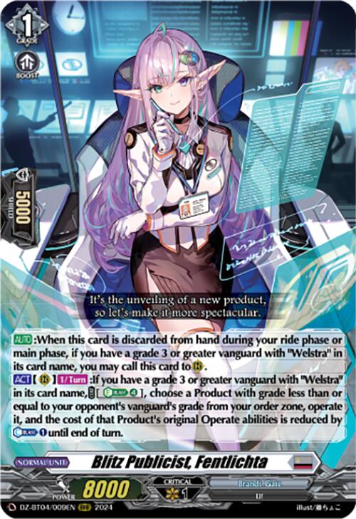 Blitz Publicist, Fentlichta (DZ-BT04/009EN) [DZ-BT04: Destined Showdown] | Pegasus Games WI