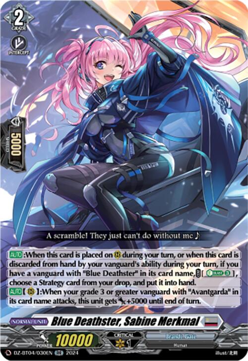 Blue Deathster, Sabine Merkmal (DZ-BT04/030EN) [DZ-BT04: Destined Showdown] | Pegasus Games WI