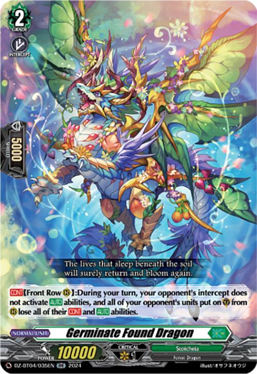 Germinate Found Dragon (DZ-BT04/035EN) [DZ-BT04: Destined Showdown] | Pegasus Games WI