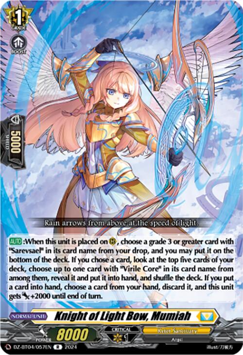 Knight of Light Bow, Mumiah (DZ-BT04/057EN) [DZ-BT04: Destined Showdown] | Pegasus Games WI