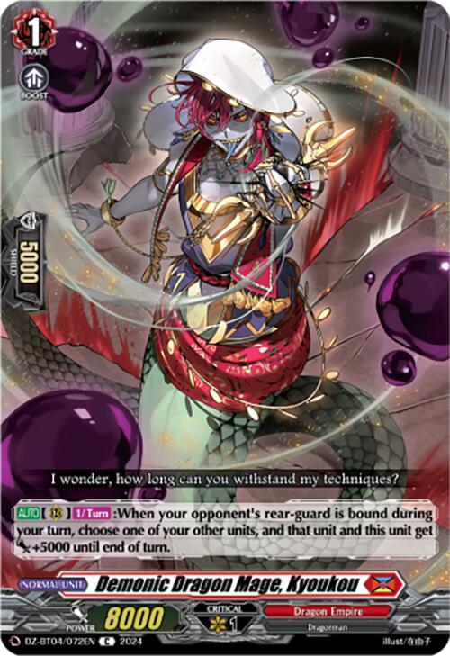 Demonic Dragon Mage, Kyoukou (DZ-BT04/072EN) [DZ-BT04: Destined Showdown] | Pegasus Games WI