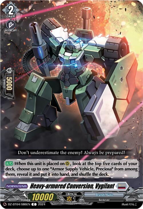 Heavy-armored Conversion, Vygilant (DZ-BT04/086EN) [DZ-BT04: Destined Showdown] | Pegasus Games WI