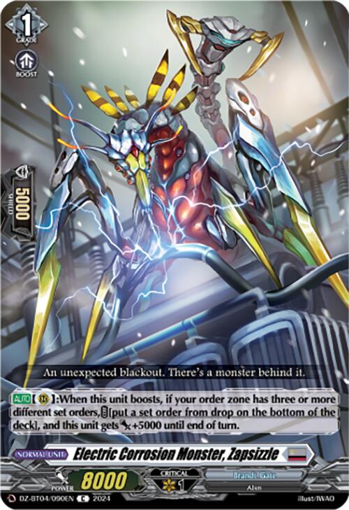 Electric Corrosion Monster, Zapsizzle (DZ-BT04/090EN) [DZ-BT04: Destined Showdown] | Pegasus Games WI