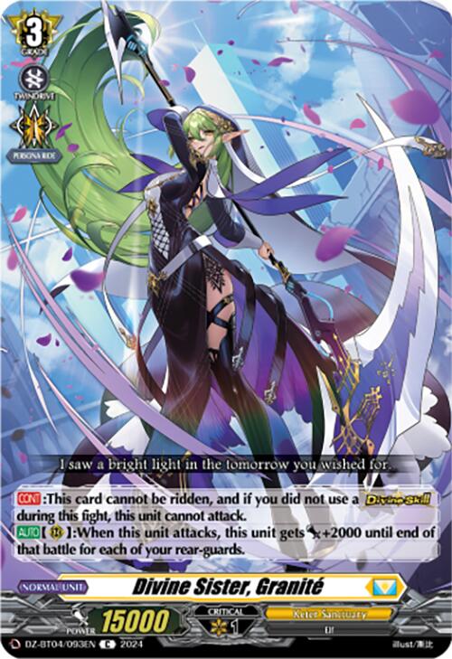 Divine Sister, Granite (DZ-BT04/093EN) [DZ-BT04: Destined Showdown] | Pegasus Games WI