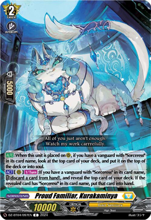 Proud Familiar, Kurakaminya (DZ-BT04/097EN) [DZ-BT04: Destined Showdown] | Pegasus Games WI