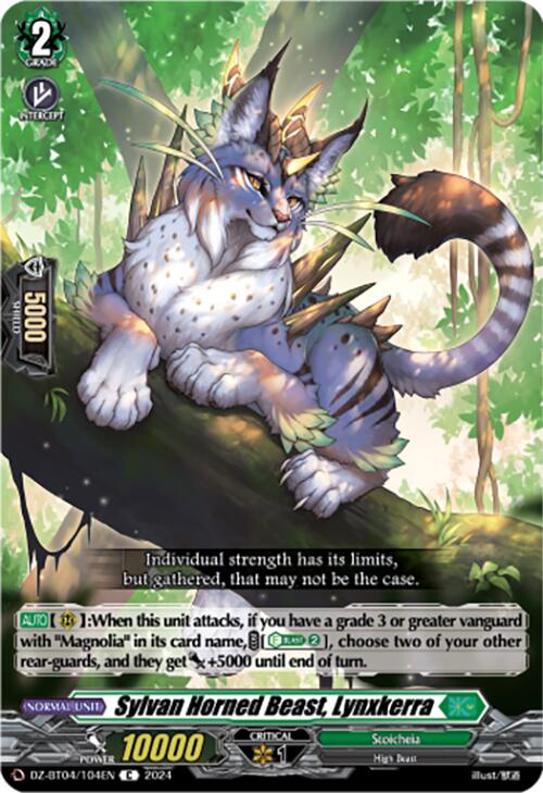 Sylvan Horned Beast, Lynxkerra (DZ-BT04/104EN) [DZ-BT04: Destined Showdown] | Pegasus Games WI