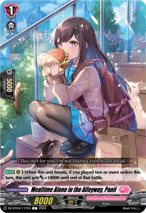 Mealtime Alone in the Alleyway, Panii (DZ-BT04/117EN) [DZ-BT04: Destined Showdown] | Pegasus Games WI