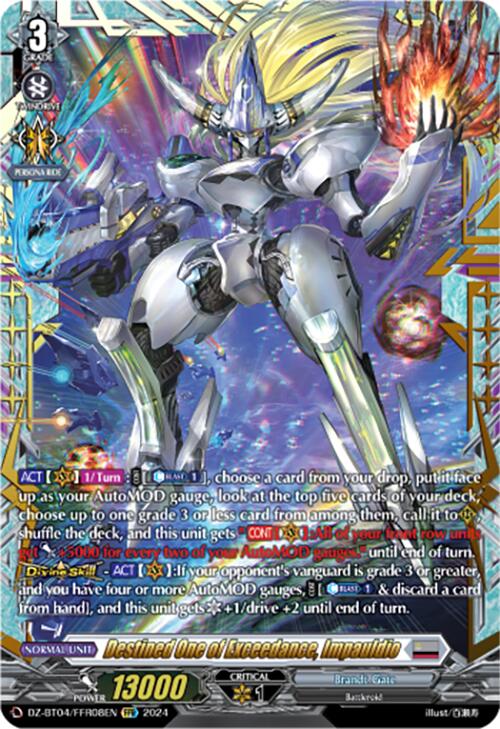 Destined One of Exceedance, Impauldio (DZ-BT04/FFR08EN) [DZ-BT04: Destined Showdown] | Pegasus Games WI