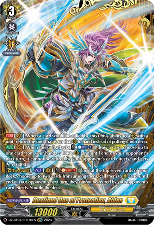 Destined One of Protection, Alden (DZ-BT04/FFR10EN) [DZ-BT04: Destined Showdown] | Pegasus Games WI