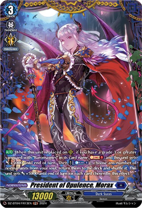 President of Opulence, Morax (DZ-BT04/FR13EN) [DZ-BT04: Destined Showdown] | Pegasus Games WI