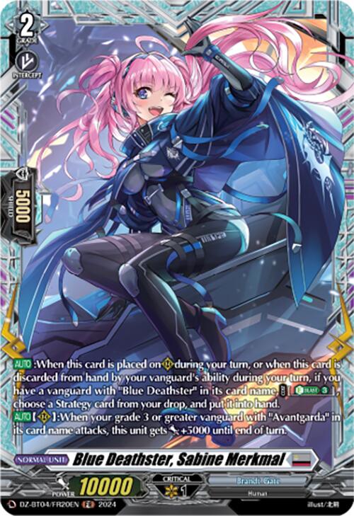 Blue Deathster, Sabine Merkmal (DZ-BT04/FR20EN) [DZ-BT04: Destined Showdown] | Pegasus Games WI