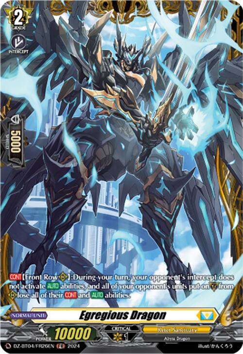 Egregious Dragon (DZ-BT04/FR26EN) [DZ-BT04: Destined Showdown] | Pegasus Games WI