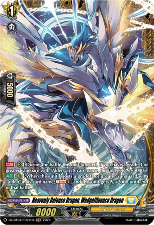 Heavenly Defense Dragon, Wedgeffluence Dragon (DZ-BT04/FR27EN) [DZ-BT04: Destined Showdown] | Pegasus Games WI