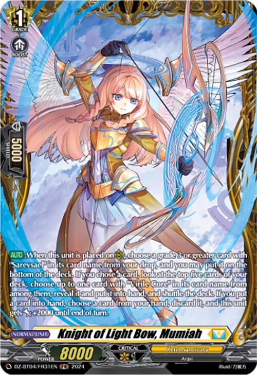 Knight of Light Bow, Mumiah (DZ-BT04/FR31EN) [DZ-BT04: Destined Showdown] | Pegasus Games WI