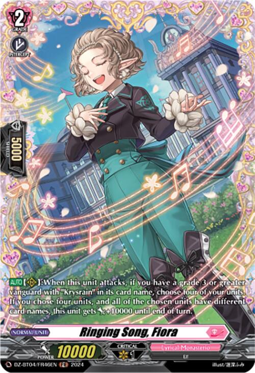 Ringing Song, Fiora (DZ-BT04/FR46EN) [DZ-BT04: Destined Showdown] | Pegasus Games WI