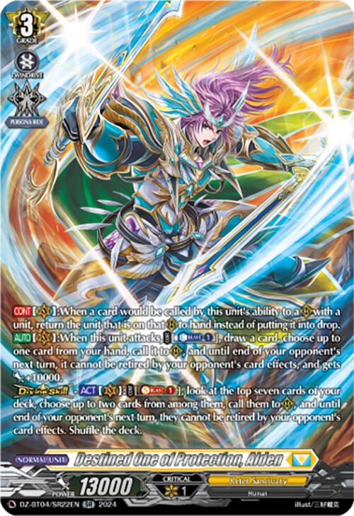 Destined One of Protection, Alden (DZ-BT04/SR22EN) [DZ-BT04: Destined Showdown] | Pegasus Games WI