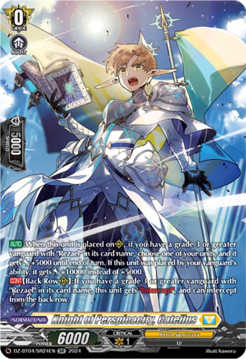 Knight of Perspicacity, Catellus (DZ-BT04/SR24EN) [DZ-BT04: Destined Showdown] | Pegasus Games WI