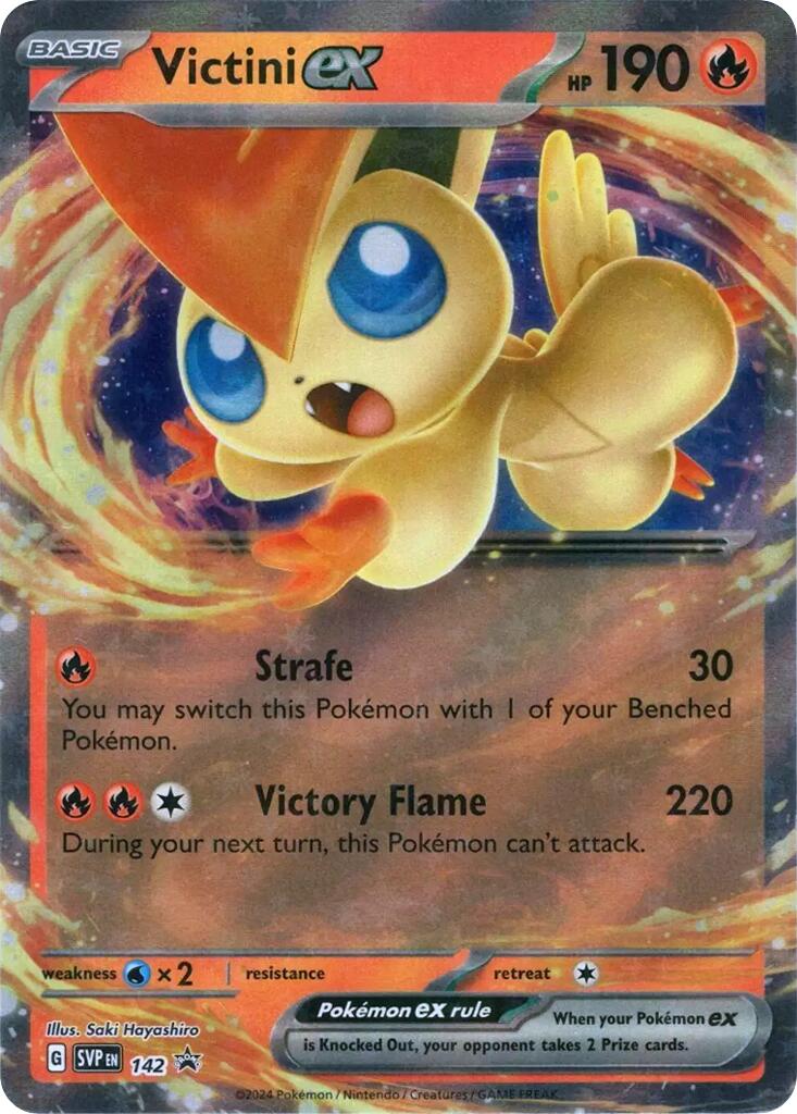 Victini ex (SVP142) [Scarlet & Violet: Black Star Promos] | Pegasus Games WI