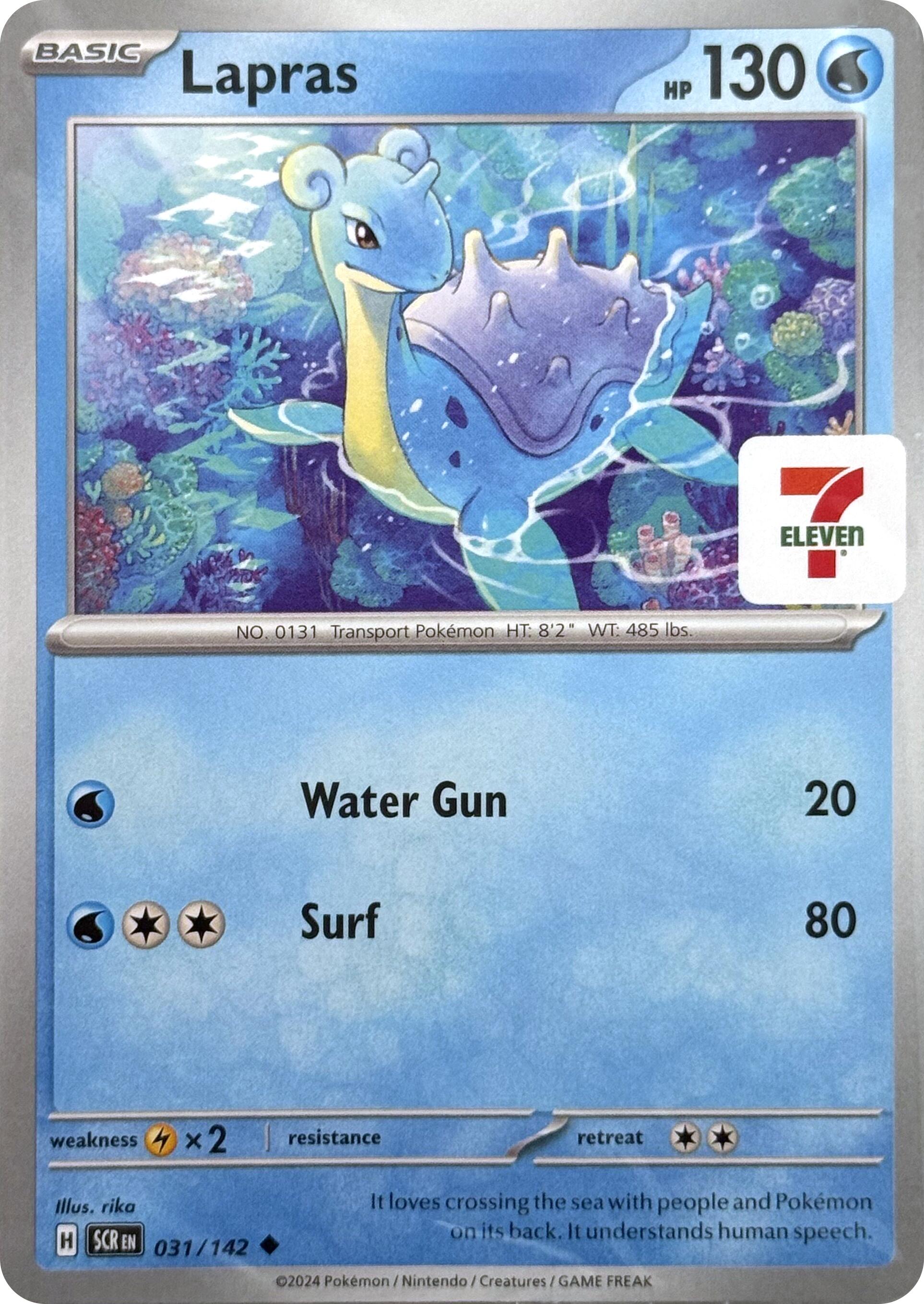 Lapras (031/142) (7-Eleven Promo) [Miscellaneous Cards] | Pegasus Games WI