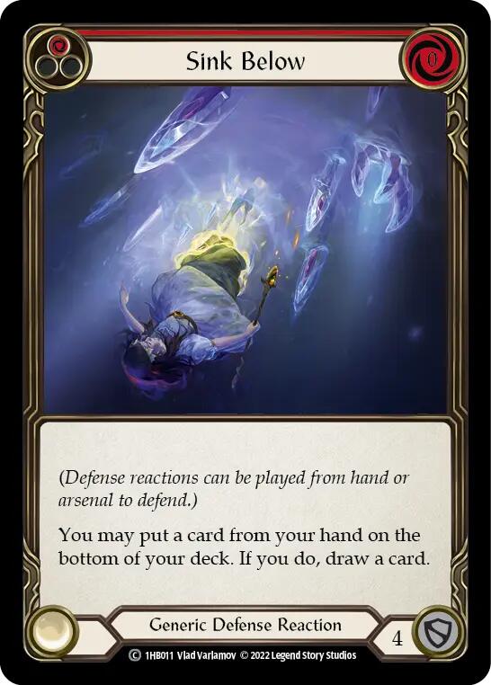 Sink Below (Red) [1HB011] (History Pack 1 Bravo Blitz Deck) | Pegasus Games WI