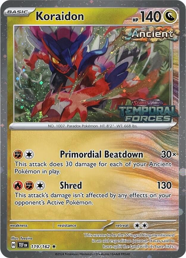 Koraidon (119/162) (European Promo) [Miscellaneous Cards] | Pegasus Games WI