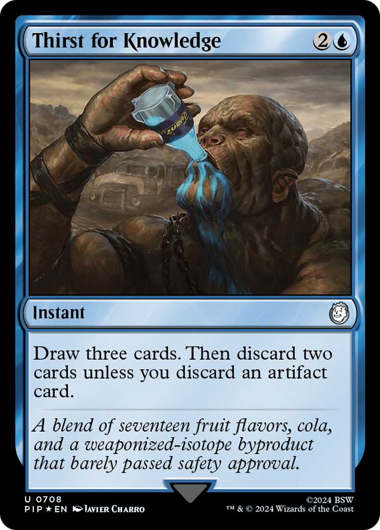 Thirst for Knowledge (Surge Foil) [Fallout] | Pegasus Games WI