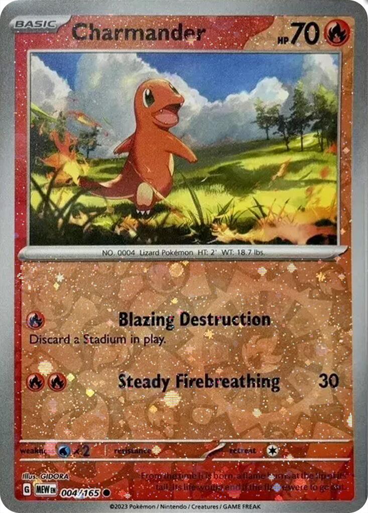 Charmander (004/165) (Cosmos Holo) (Costco Exclusive) [Miscellaneous Cards] | Pegasus Games WI