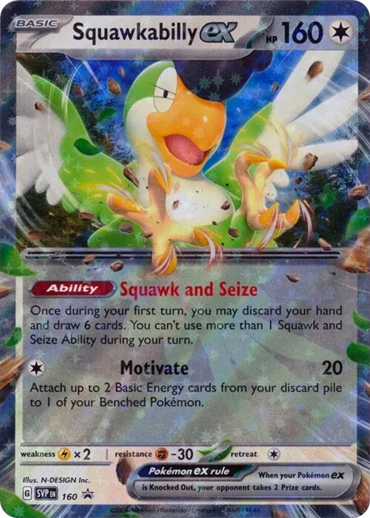 Squawkabilly ex (SVP160) [Scarlet & Violet Promo Cards] | Pegasus Games WI