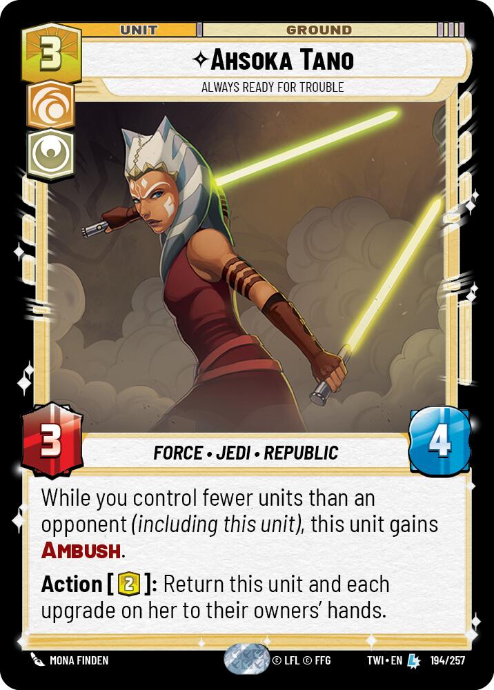 Ahsoka Tano - Always Ready For Trouble (194/257) (194/257) [Twilight of the Republic] | Pegasus Games WI