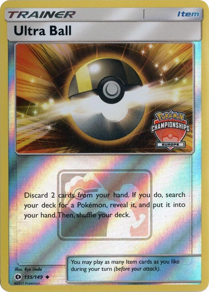 Ultra Ball (135/149) (Europe Championships) [League & Championship Cards] | Pegasus Games WI