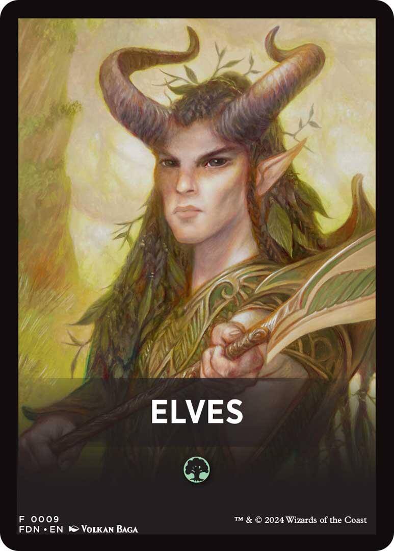 Elves Theme Card [Foundations Tokens] | Pegasus Games WI