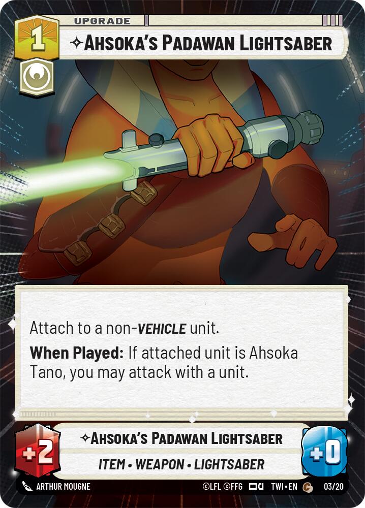 Ahsoka's Padawan Lightsaber (Hyperspace) (3) [Twilight of the Republic] | Pegasus Games WI