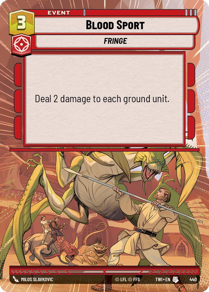 Blood Sport (440) (Hyperspace) (440) [Twilight of the Republic] | Pegasus Games WI