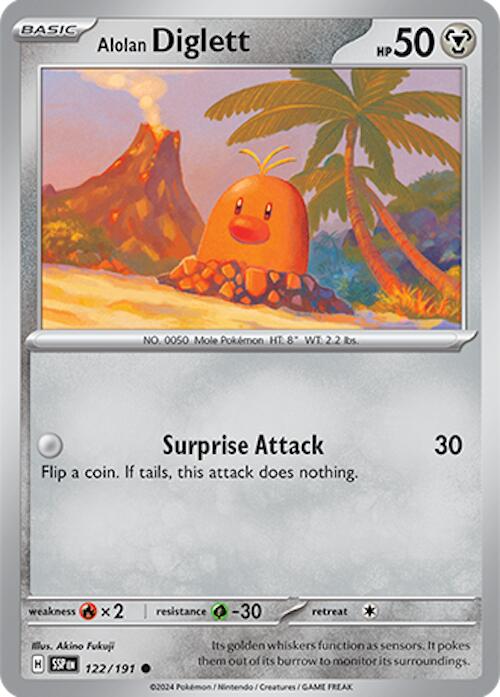 Alolan Diglett (122/191) [Scarlet & Violet: Surging Sparks] | Pegasus Games WI