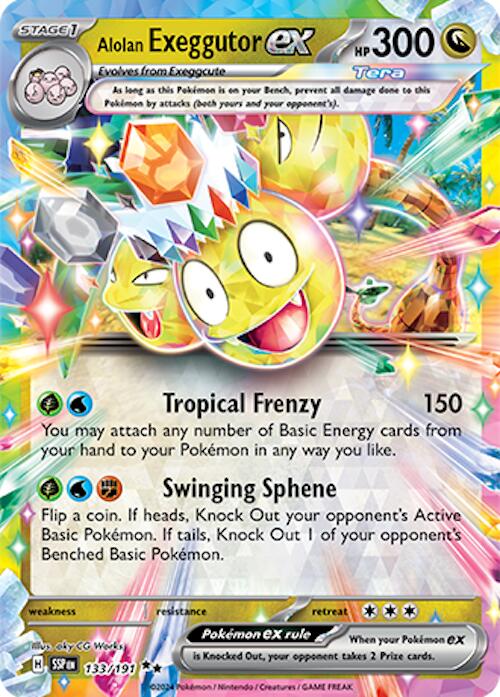 Alolan Exeggutor ex (133/191) [Scarlet & Violet: Surging Sparks] | Pegasus Games WI