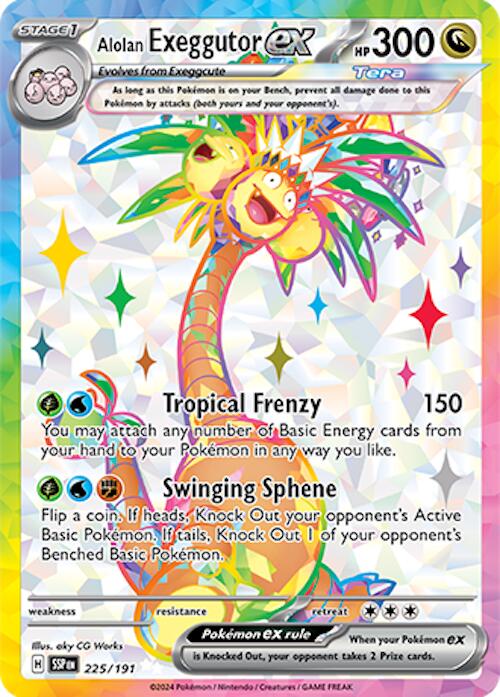 Alolan Exeggutor ex (225/191) [Scarlet & Violet: Surging Sparks] | Pegasus Games WI