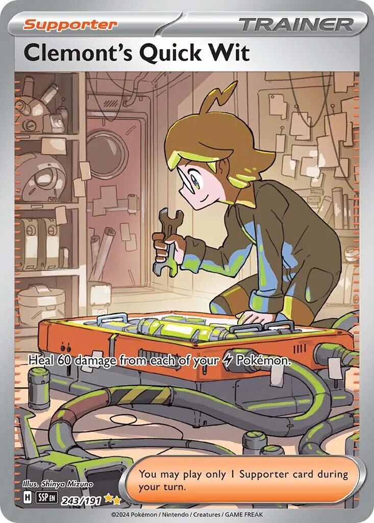 Clemont's Quick Wit (243/191) [Scarlet & Violet: Surging Sparks] | Pegasus Games WI