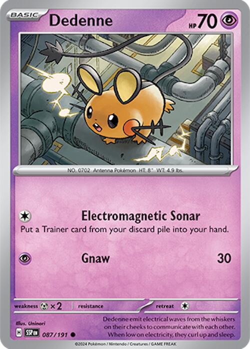 Dedenne (087/191) [Scarlet & Violet: Surging Sparks] | Pegasus Games WI