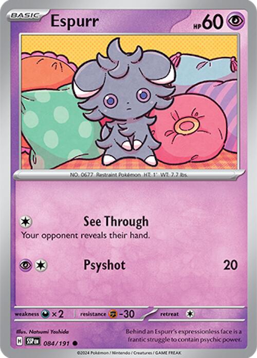 Espurr (084/191) [Scarlet & Violet: Surging Sparks] | Pegasus Games WI